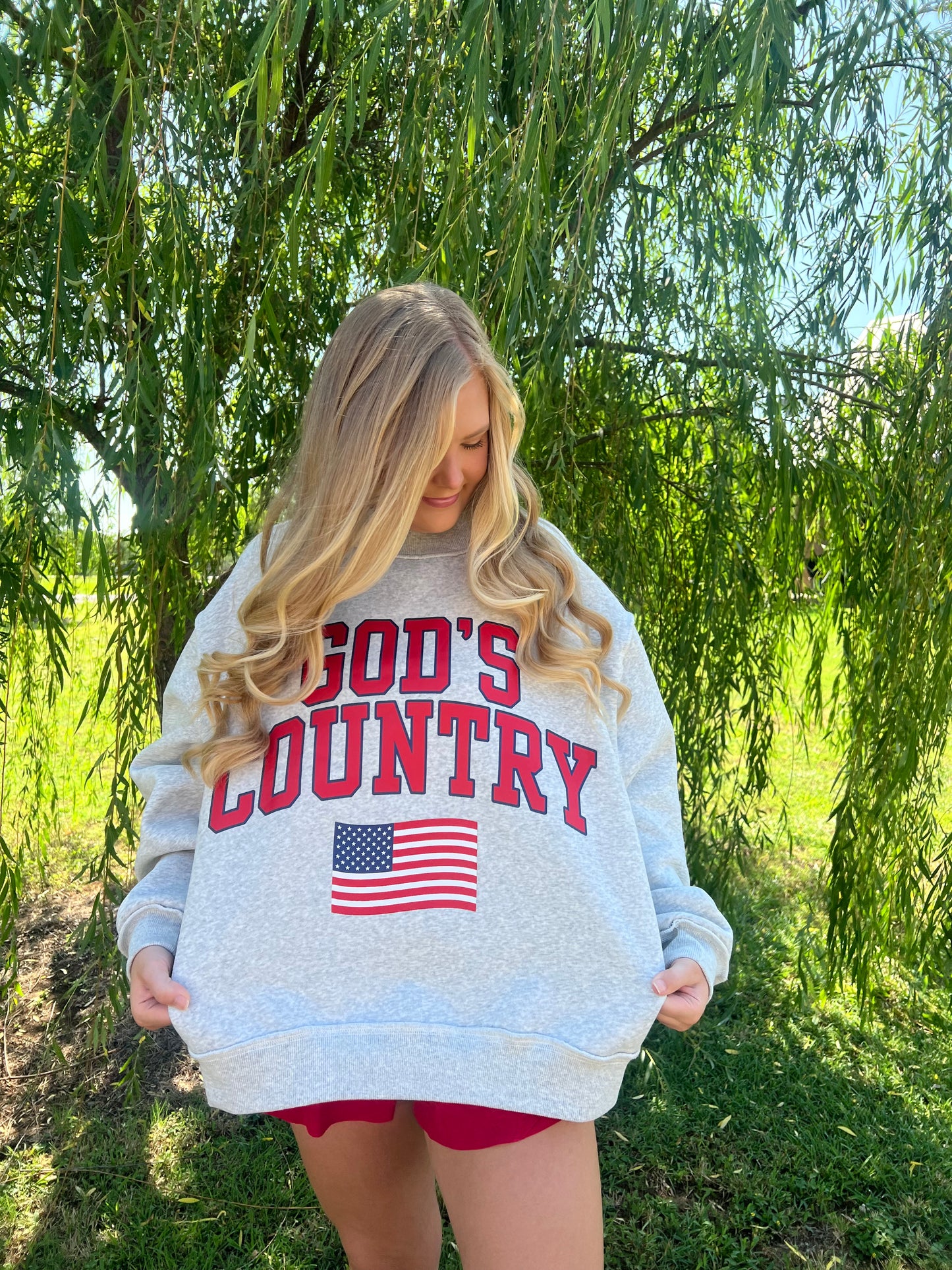 “God’s Country” Reversible Mock Neck