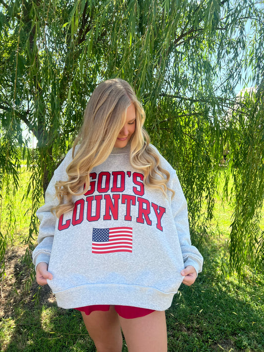 “God’s Country” Reversible Mock Neck
